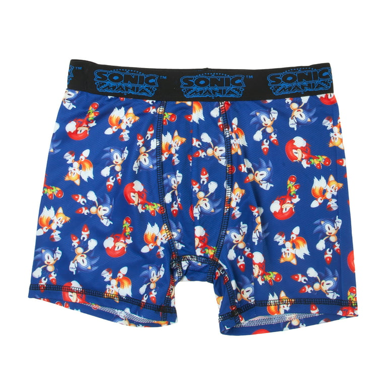 Sonic Hedgehog Boys Underwear, 3 Pack Boxer Brief (Little Boys & Big Boys)  