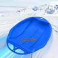 thumbnail image 4 of Sled Portable Toboggan Sleigh Single Snow Sled Snow Sledding Blue, 4 of 7
