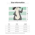 thumbnail image 3 of KLL Cute Raccoon Print Fleece Throw Blanket, Horizontal Fleece Bedding Cute Soft Blankets Comfy Fleece Flannel Plush Home Decor for Couch & Bed -80"x60", 3 of 9