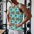 thumbnail image 5 of Lsque Turtles And Seahorses Pattern Mens Tank Tops Muscle Athletic Quick Dry Sleeveless Workout Fitness T Shirts Beach Tank Top, Loose-fit Sleeveless Shirt for Men-3X-Large, 5 of 7