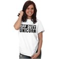 thumbnail image 5 of Off Duty Unicorn Fantasy Women's Graphic T Shirt Tees Brisco Brands S, 5 of 5