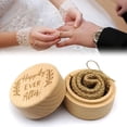 thumbnail image 4 of pitrice Rustic Wedding Wood Ring Holder Wedding Ring Bearer Box Engagement Engraving Wooden Rings Box, 4 of 6