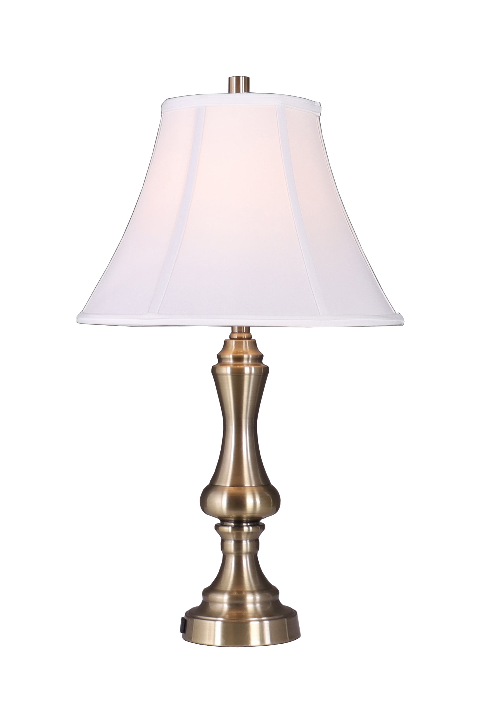 Simplee Adesso White Fabric Bell Softback Lamp Shade, 7"Dx15"Dx11"H, Transitional, Adult Office Use