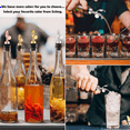 thumbnail image 6 of 4 Pcs Stainless Steel Bottle Pourers,Self Closing Olive Oil Dispenser Spout,Auto Flip Feature Liquor Pour Spouts Silver, 6 of 7