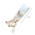 thumbnail image 6 of sunsanly Car Key Chain Leaf Shell Decor Exquisite Wide Strap Smooth Car Keys Storage Faux Leather Luxury Car Key Ring Holiday Gift, 6 of 8