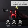 thumbnail image 4 of Red the Crab Kitchen Spoon Rest - Soporte para espátula para ollas y encimeras - Resistente al calor y sin BPA - Utensilios de cocina de silicona antideslizantes JM, 4 of 5