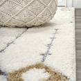 thumbnail image 3 of JONATHAN Y SANTA THERESA 2 x 8 Runner Rug, Pia Moroccan Trellis Plush Carved - Multi/Cream, SNT105A-28, 3 of 7