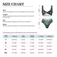 thumbnail image 2 of Kdxio Baroque Floral Still Life Print Women's 2 Piece High Waisted Wrap Spaghetti Strap Summer Swimsuit Bikini Set-Medium, 2 of 5