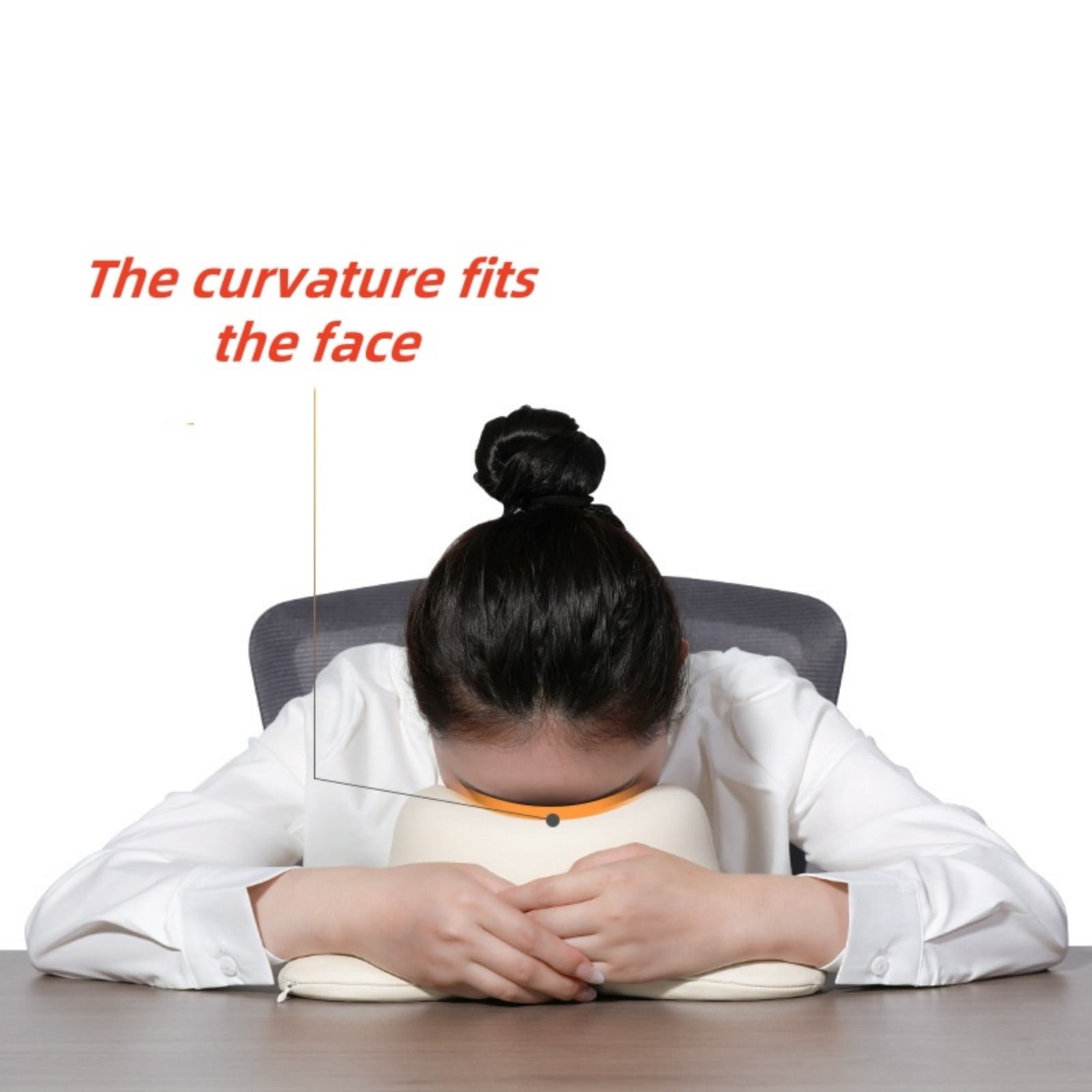 Memory Foam Nap Pillow For Desk Sleeping Ergonomic U Shape Travel Pillow Comfortable Support For Home Sofa Pillowcase Set Percale Pillowcase Silk Pillowcases for Hair And Small Satin Pillowcase Zippe