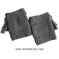 thumbnail image 2 of Yuarrent Calentador de piernas, cubrebotas, puños con colgante de flecos, accesorio de vestir Suministros térmicos Gris, 2 of 5