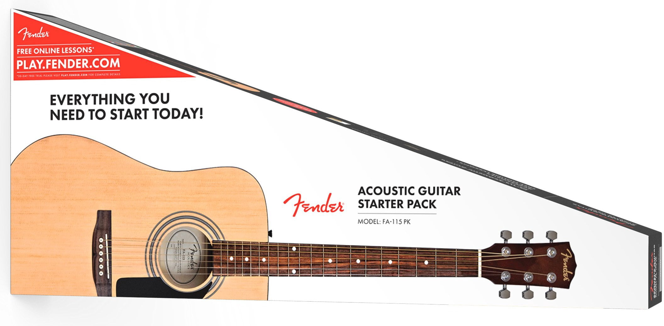 Fender FA-115 Dreadnought Acoustic Guitar - Natural w/ Gig Bag