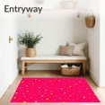 thumbnail image 3 of ODIKA 5'x7' Machine Washable Non-Slip Area Rug, Playful Confetti Celebration Theme High Traffic Rug, Pink, 509345, 3 of 7