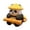 Yellow, variant on Desktop Ornament for Home Cute Panda Resin Desk Figurine for Living Room—Stylish Home for Birthday and Seasonal Display, 4.1x4 cm, Black