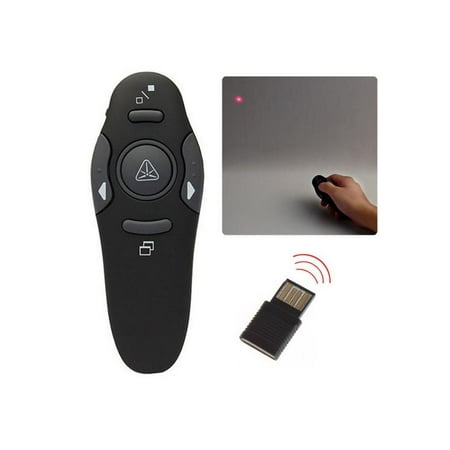 ESOLOM 2.4GHz Wireless Presentation Clicker Presenter Laser Pointers USB Presentation Remote Control PowerPoint