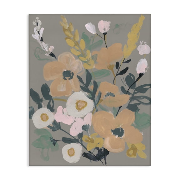 Stupell Industries Modern Wildflower Collage Botanical & Floral Painting Gallery Wrapped Canvas Art Print Wall Art, 16 x 20