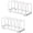 White, variant on TIE-DailyNec 2 Pcs Metal Dish Rack, Multifunctional Kitchen Organizer for Plates, Pots, Lids, Bakeware and Cutting Boards, Black