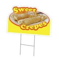 thumbnail image 1 of SignMission C-DC-1824-DS-Sweet Crepes19 18 x 24 in. Yard Sign & Stake - Sweet Crepes, 1 of 1