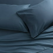 Better Homes & Gardens Signature Soft Cotton & Rayon Made from Bamboo Bed Sheet Set, King, Baltic Sea