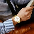 thumbnail image 6 of Father’s Day Men’s Openwork Quartz Watch – Alloy Case Business Casual Wristwatch with Stainless Steel Strap, Skeleton Dial Fashion Timepiece Gift for Dad, 6 of 6