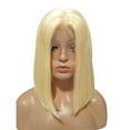 thumbnail image 2 of Colored Wigs 613 Blonde Bob Wigs Lace Front Wigs Human Hair 13x4 Lace Front Wigs Brazilian Virgin Hair Short Straight Bob Wigs 10inch, 2 of 4