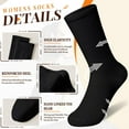 thumbnail image 3 of NANAhuang White Socks for Women Crew Soft Cotton Thin Casual Calf Socks 6 Pairs, 3 of 6