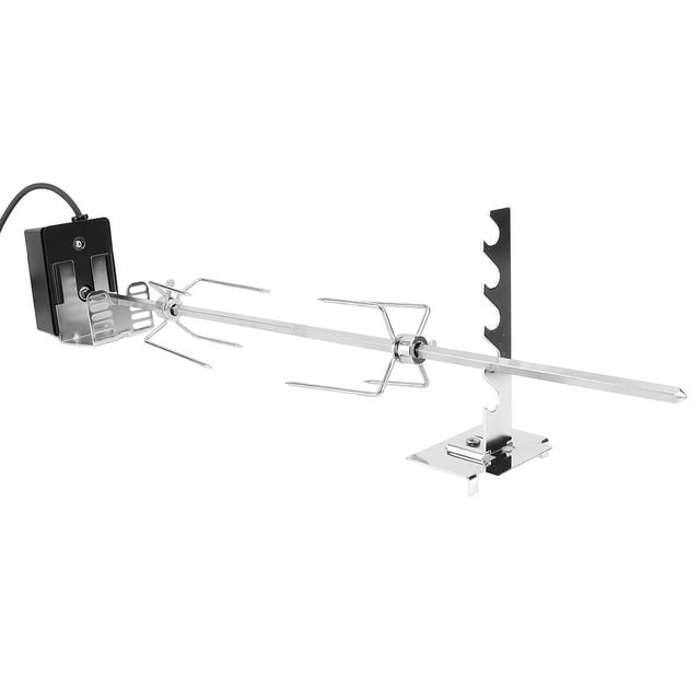 Kit de Gril pour Rôtissoire, Interrupteur Étanche à Forte Capacité de Charge, Grille Universelle pour Rôtissoires, Rotation Stable, Moteur de Rôtissoire BBQ en Acier Inoxydable 304 pour Cochon d'Inde, Poulet