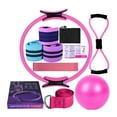 thumbnail image 2 of Meottam Meottam 8 in 1 Yoga Set for Women, Pilates Essentials Kit with Pilates Rings Booty Bands Exercise Band Yoga Ball Figure Resistance Band for Stretching & Relief (Pink), 2 of 7