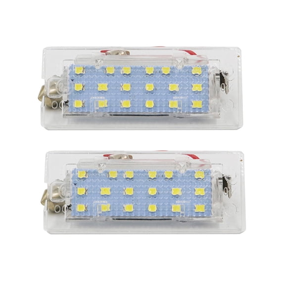 2Pcs White CANbus LED Number License Plate Light Lamp 18 SMD 3528 For BMW E53 X5 1999-2003 E83 X3 03-10