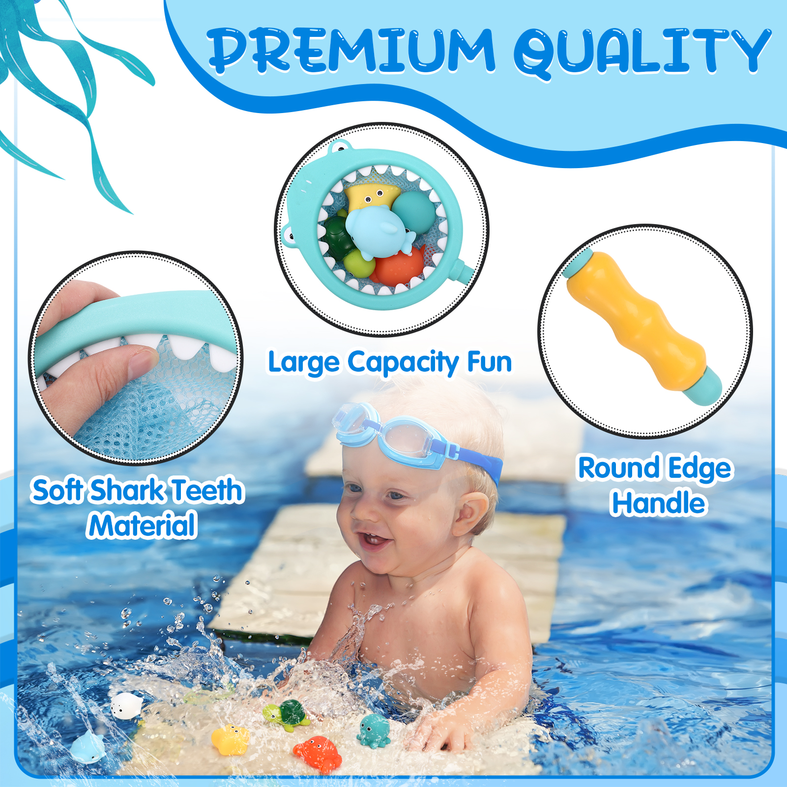 Sixwipe 6-Piece Mold-Free Bath Toys Set photo 6