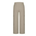 thumbnail image 5 of Outfmvch Hiking Pants Women Work Pants Women Pants for Women Wide Leg Sweatpants Women Sweatpants Women Hiking Pants Wide Leg Jeans Woman Beige 2xl, 5 of 7