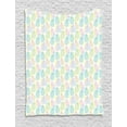 thumbnail image 1 of Pastel Tapestry, Colorful Outlines of Pineapple Fruits on Dotted Background Tropical Exotic Summer, Wall Hanging for Bedroom Living Room Dorm Decor, 60W X 80L Inches, Multicolor, by Ambesonne, 1 of 2