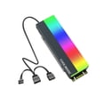 thumbnail image 1 of Tholdsy COOLMOON M2 SSD Disipador de calor Refrigeración ARGB 5V Disco duro Radiador Disipación de calor Enfriador Aleación de aluminio Videojuegos y accesorios, 1 of 6