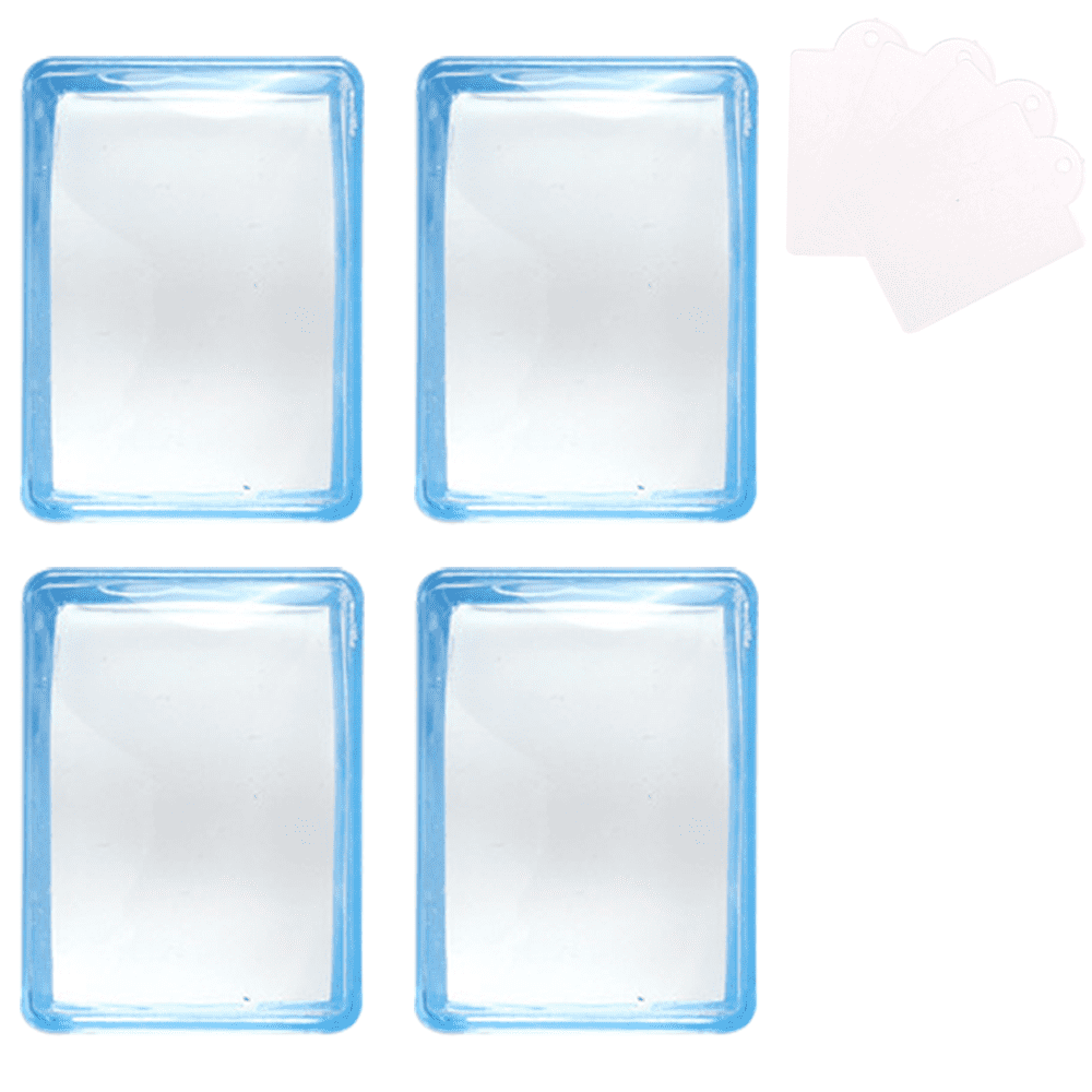 Clear Silicone Rectangular Nail Art Stamper Set with Scrapers