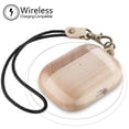 thumbnail image 4 of Compatible con Airpods Pro Estuche de madera natural - Estuche protector de cubierta hecho de accesorios de madera únicos Madera de nogal, 4 of 5
