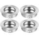 thumbnail image 1 of 4PCS Round Recessed Door Handle Invisible Finger Pull Stainless Steel Sliding Door Pull Wardrobe Cupboard Knob Furniture Handle, 1 of 10