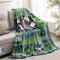 thumbnail image 2 of Football Throw Blanket, Blue Football Team Color Blanket for Men Women, Gifts for Fans, Football Lovers Gifts Blanket Super Cozy Soft 60"x 50", 2 of 6