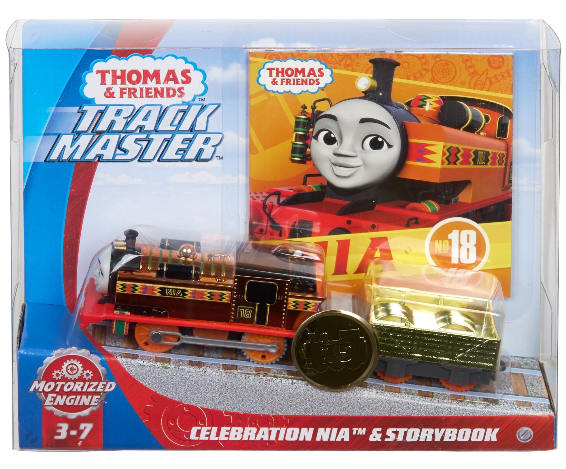 Thomas Friends Celebration Nia, Motorized Train for Preschoolers