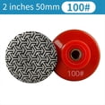 thumbnail image 2 of Rosca M14 2 Pulgadas 50 mm Almohadillas de Pulido Manual de Diamante Almohadillas de Lijado Galvanizadas Disco de Pulido, 100, 2 of 9