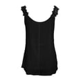 thumbnail image 5 of Adeawade Women'S Tank Tops Sleeveless Summer Camisole Solid Color Lace Trim Scoop Neck Tank Top Trend Wear Black 2Xl, 5 of 5