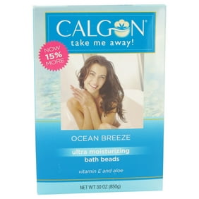 Calgon Ocean Breeze Moisturizing Bath Beads with Aloe & Vitamin E, 30 oz
