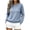 Gray, variant on Women’s Crewneck Sweater Long Sleeve Textured Knit Pullover Solid Color Casual Fall Winter Top