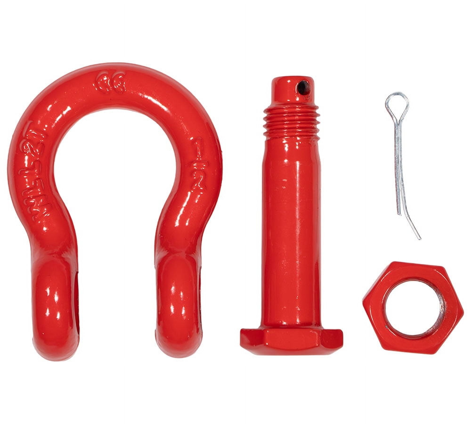 10 Pcs 1/2" Anchor Shackle Forged Carbon Steel w/ Safety Screw Pin Load Limit 4,000 lbs Double Rust Protection Heavy Duty D Ring Bolt Type Shackle for Towing, Rigging, Vehicle Recovery