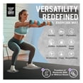 thumbnail image 6 of Premium Large Exercise Floor Mats, 7 MM Workout Mats for Home Gym Thick, Heavy-Duty Floor Mat for Gym, Cardio, Weightlifting, Exercise Equipment, Shoe-Friendly 7' X 5', 6 of 9