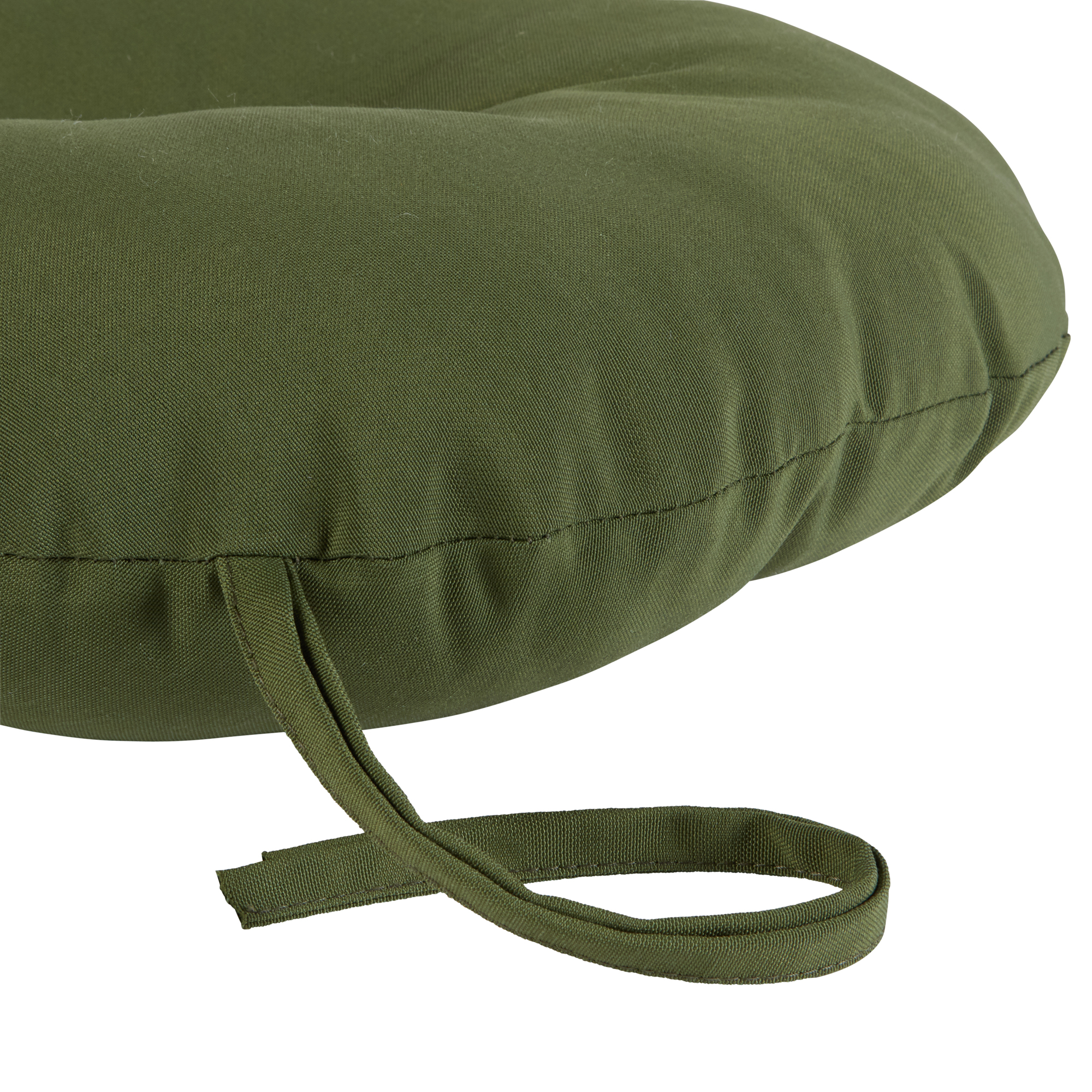 Greendale Home Fashions Summerside Green 15 in. Round Outdoor Reversible Bistro Seat Cushion (Set of 2) - image 5 of 6