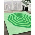thumbnail image 2 of Ahgly Company Indoor Square Patterned Stoplight Go Green Area Rugs, 3' Square, 2 of 6