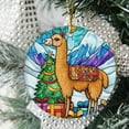 thumbnail image 2 of Alpaca Stained Glass Ornaments, Alpaca Ornament,Alpaca Christmas Tree Ornament, Alpaca Xmas Decorations e5g8yZ, 2 of 5