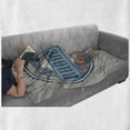 thumbnail image 6 of Rhode Island Soft Flannel Fleece Throw Blanket, United States Ocean State of America Grungy Western Style Illustration, Cozy Plush for Indoor and Outdoor Use, 60" x 80", Multicolor, by Ambesonne, 6 of 6
