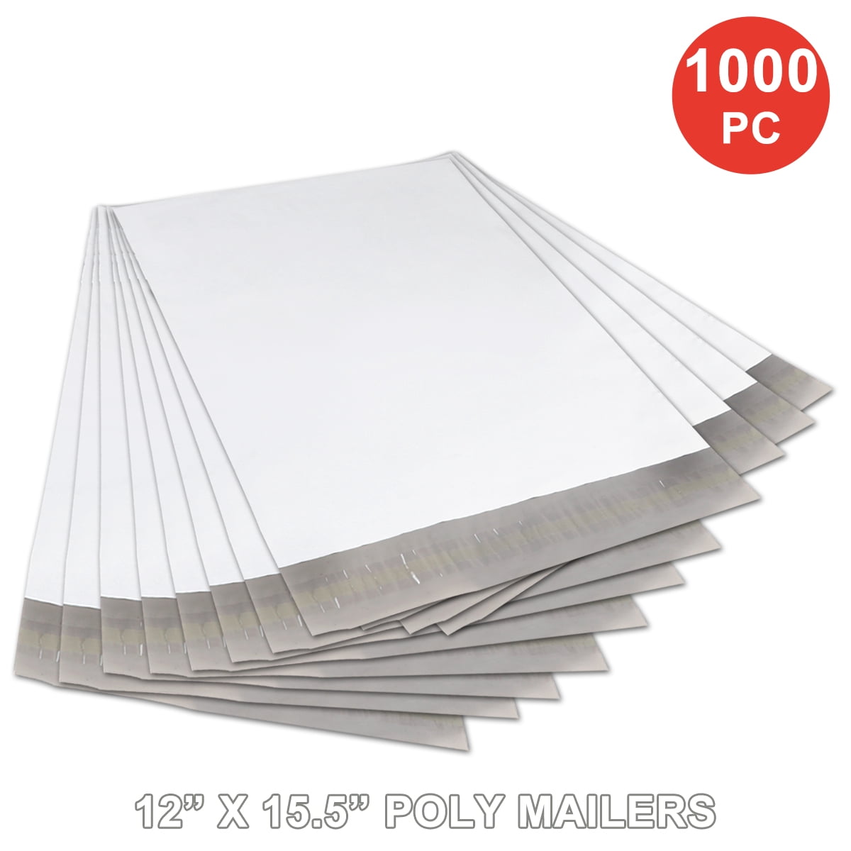 Geniqua 12" X 15.5" 100 200 300 500 1000 PC Poly Mailers Shipping Bags Self Seal Envelopes