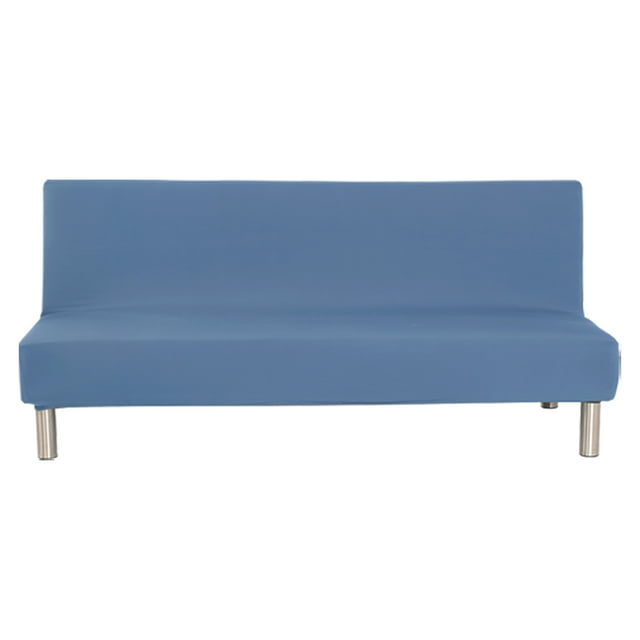 Solid Color Sofa Cover With Elastic Straps ThickenedCouch Cover Furniture Protector For Living Room