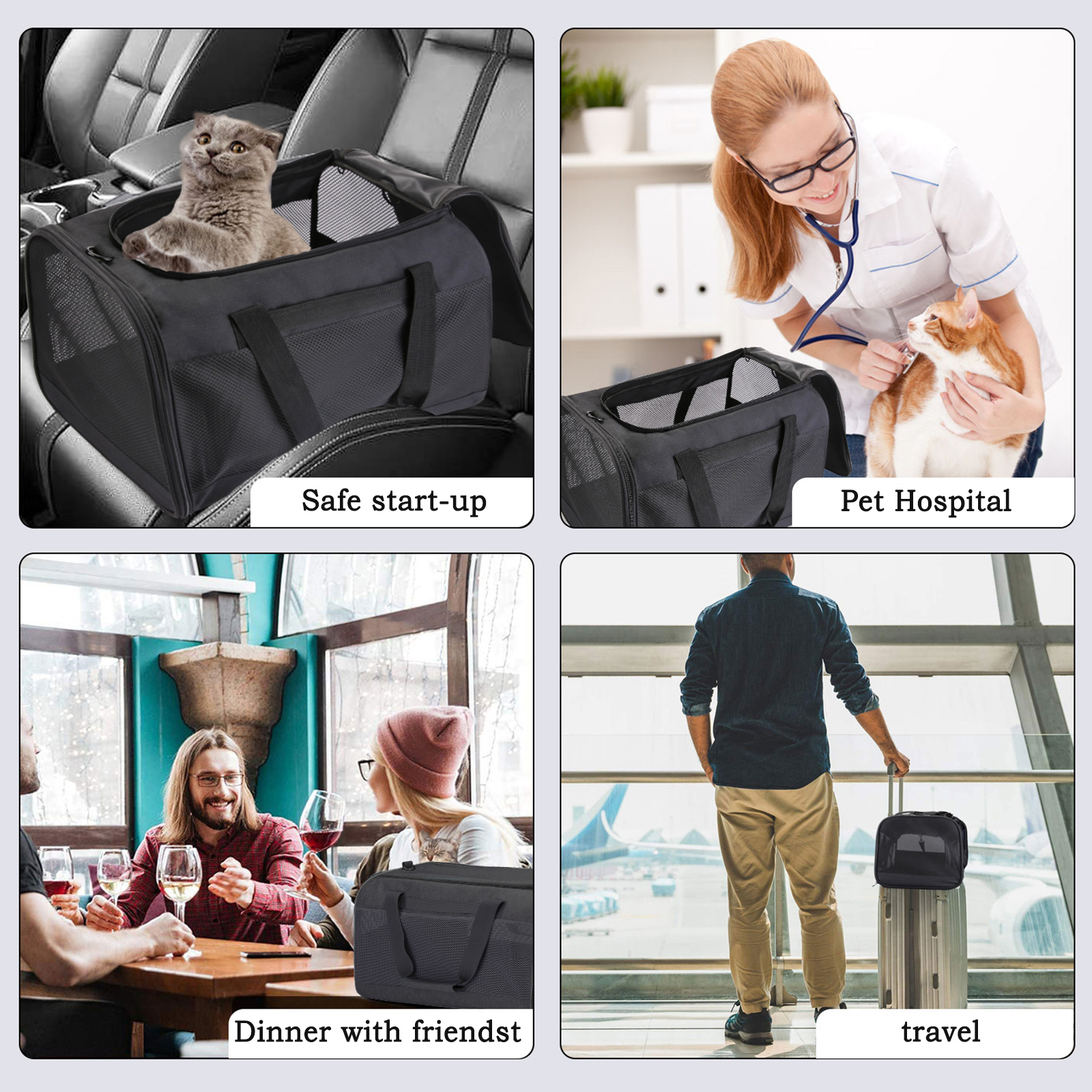 Pet Carriers Airline Approved Dog Carrier Soft Sided Collapsible